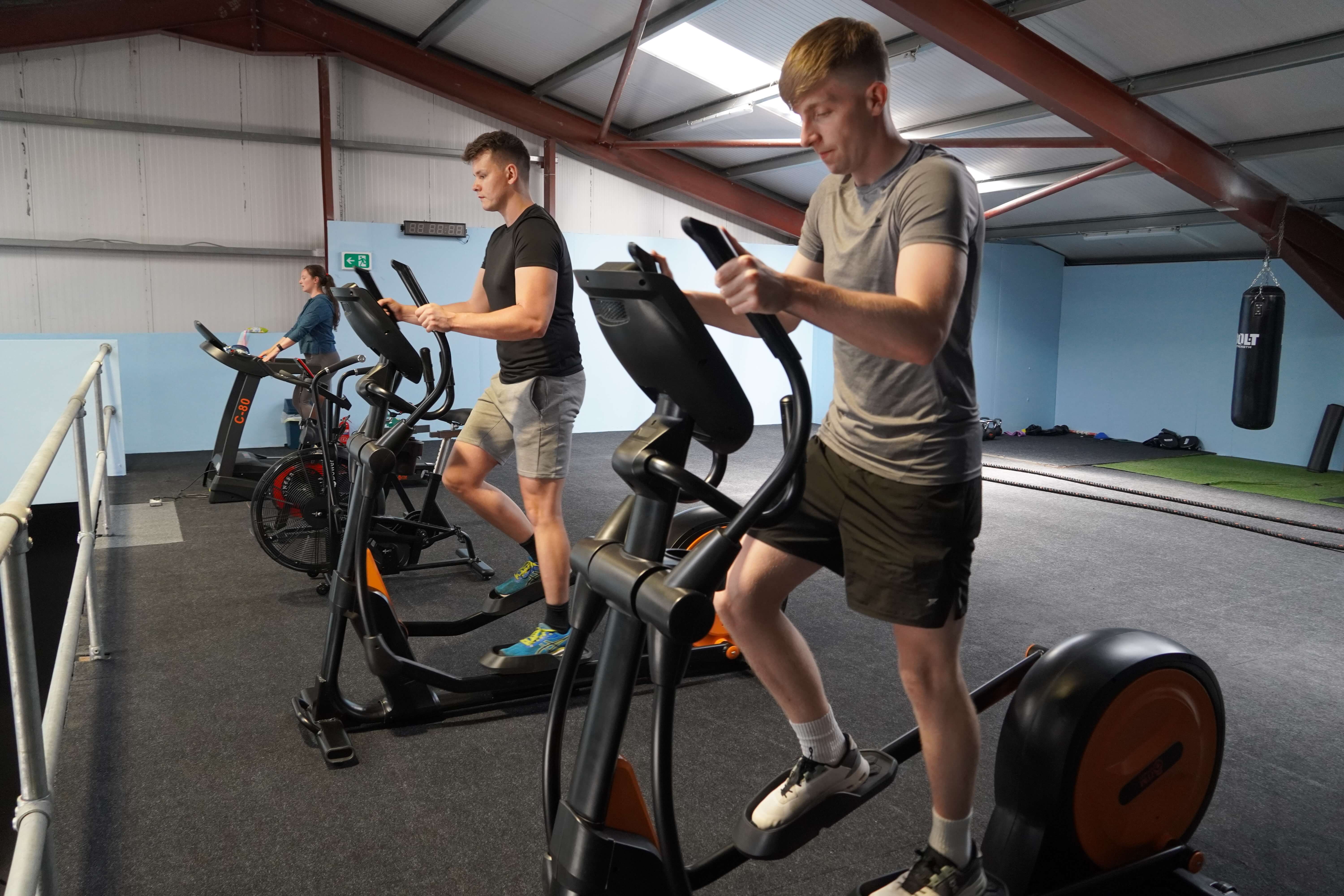 customer at yoga studio reception